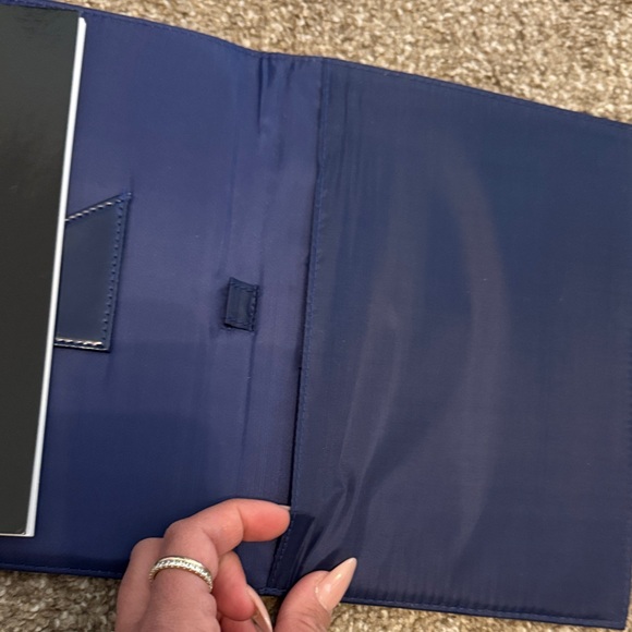 Yves Saint Laurent Dark Blue Leather Notebook Holder - Picture 4 of 9